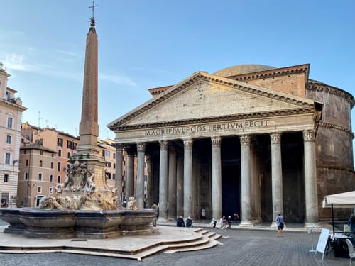 The Pantheon in Rome early in the morning