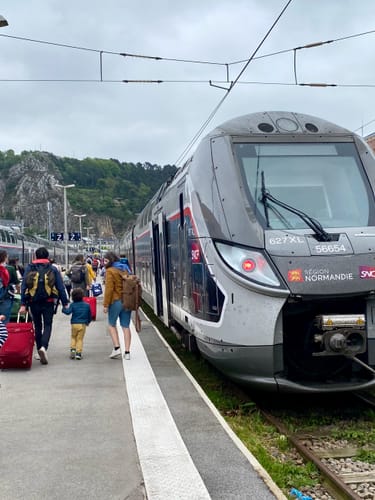 Train at Gare de Cherbourg